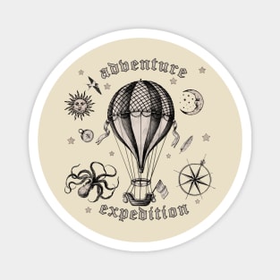 Vintage Adventure Expedition Magnet